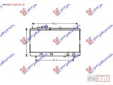 NOVI: delovi  HLADNJAK MOTORA 1.3i 16V (+AC) (32.8x68.9) 00-03 Mazda 323 f 98-03 -dostupno