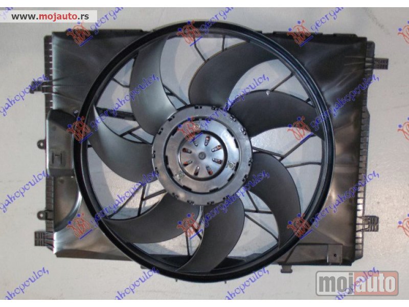 Glavna slika -  VENTILATOR KOMPLET (BENZIN/DIZEL) (475mm) (4 PIN) (400 W) (MODUL ELEKTRICNE KONTROLE) Mercedes e class (w212) 09-13 -dostupno - MojAuto