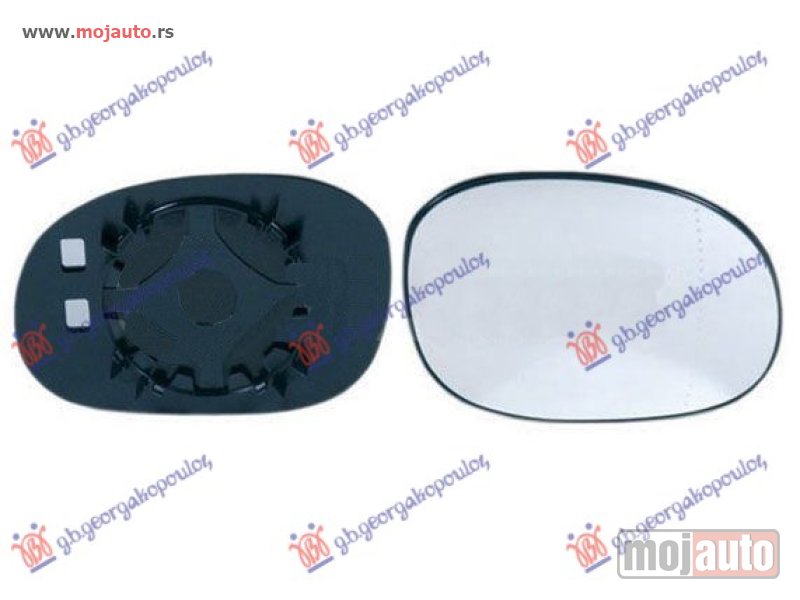 Glavna slika -  STAKLO RETROVIZORA (KONVEKSNO) Desno Peugeot 206 98-09 -dostupno - MojAuto