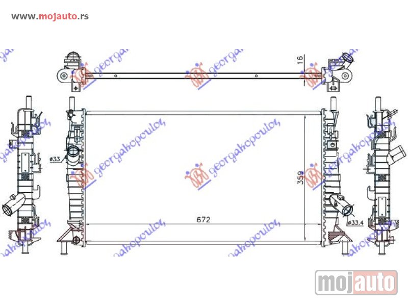 Glavna slika -  HL.MOT. 1.6/1.8/2.0 DIZ - 2.5 ST (67x38) (KOYO) Mazda 3 sdn-h/b (bk) 04-08 -dostupno - MojAuto