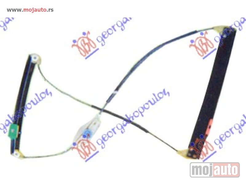 Glavna slika -  PODIZAC ZADNJEG PROZORA ELEKTRICNI (BEZ MOTORA) Levo Audi a6 04-08 -dostupno - MojAuto