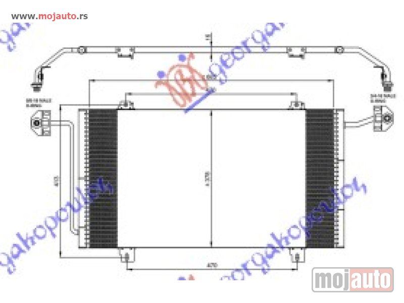 Glavna slika -  HLADNJAK KLIME 1.9/2.2/2.8 DTi (682x378) 99-2001 Opel movano 98-09 -dostupno - MojAuto
