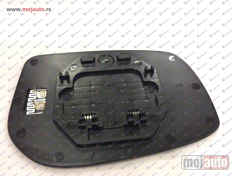 Glavna slika -  STAKLO RETROVIZORA SA GREJACEM (KOCKASTO KACENJE) (JAPAN) (KONVEKSNO) Levo Toyota yaris 05-11 -dostupno - MojAuto