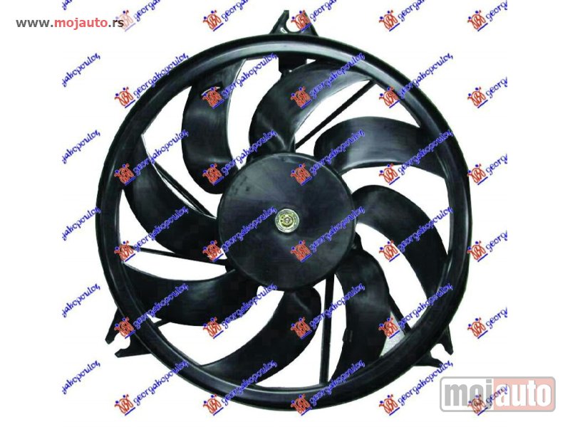 Glavna slika -  VENTILATOR (BENZIN/DIZEL) (+AC) (OKRUGLI KONEKTOR) Peugeot 206 98-09 -dostupno - MojAuto