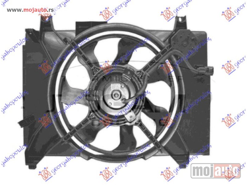 Glavna slika -  VENTILATOR KOMPLET (1.5 CRDi DIZEL) (-AC) (2 PIN) Hyundai accent sdn 06-11 -dostupno - MojAuto