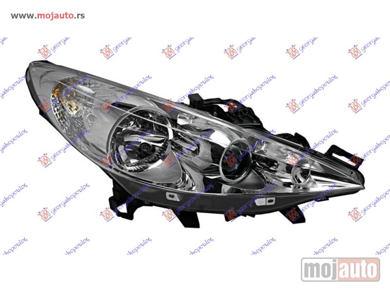Glavna slika -  FAR SA PROJEKTOROM AFS ZATAMNJEN (DEPO) Desno Peugeot 207 06-14 -dostupno - MojAuto