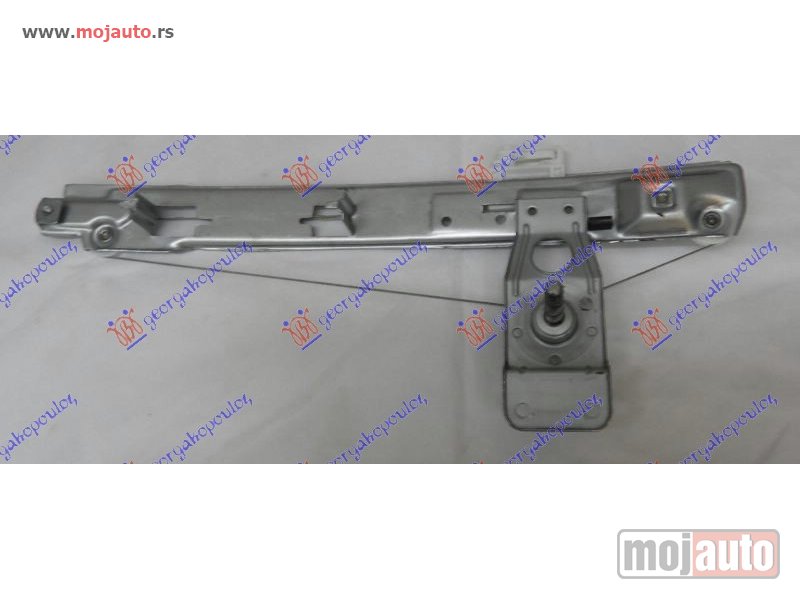 Glavna slika -  PODIZAC ZADNJEG PROZORA MEHANICKI 4/5 VRATA (A KVALITET) Levo Renault megane sdn-h/b-l/b 02-05 -dostupno - MojAuto