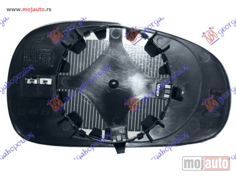 Glavna slika -  STAKLO RETROVIZORA SA GREJACEM -2009 (ASFERICNO) Levo Seat leon 05-13 -dostupno - MojAuto