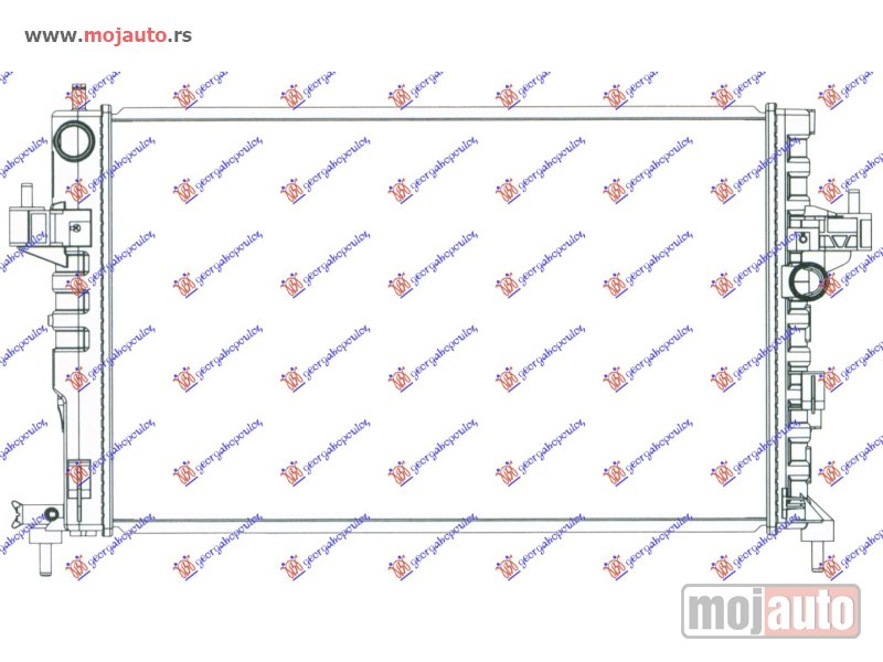 Glavna slika -  HLADNJAK MOTORA 1.7DI 1.7DTI (60x35) Opel corsa c 00-06 -nedostupno - MojAuto