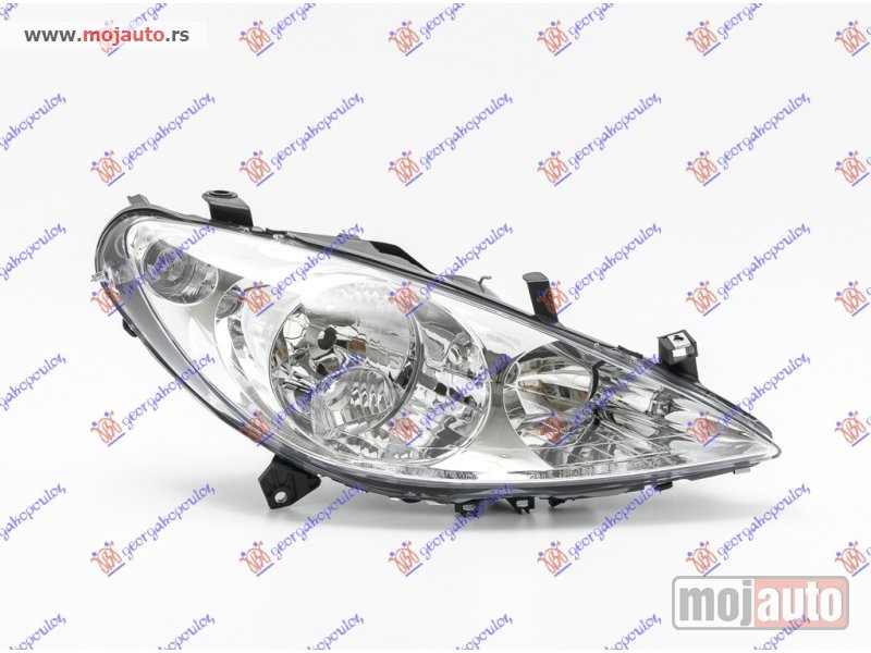 Glavna slika -  FAR ELEKTRICNI BEZ MAGLENKE (TYC) Desno Peugeot 307 01-05 -dostupno - MojAuto