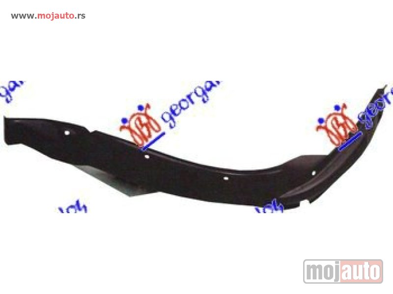 Glavna slika -  POTKRILO PLASTICNO Levo Mitsubishi p/u l200 02-06 -dostupno - MojAuto
