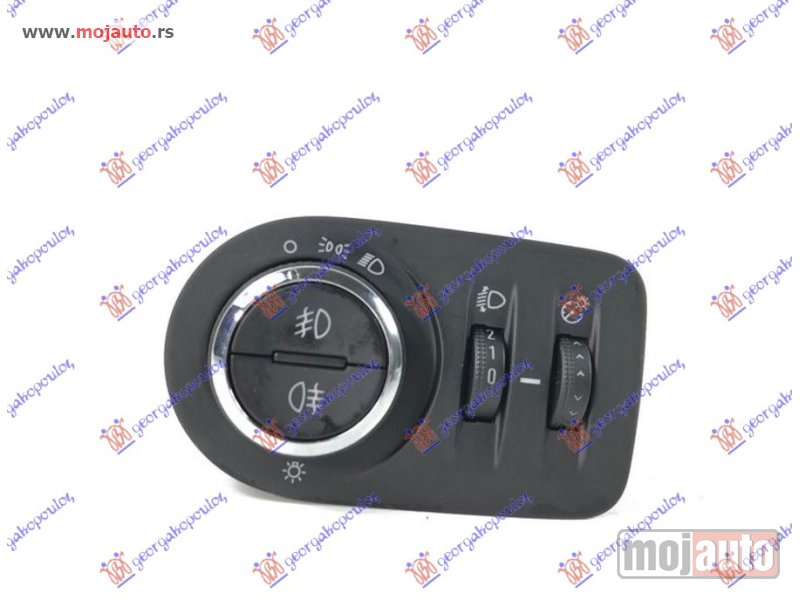 Glavna slika -  PREKIDAC ZA FAROVE ELEKTRICNI (9 PIN) Opel corsa d 06-15 -dostupno - MojAuto