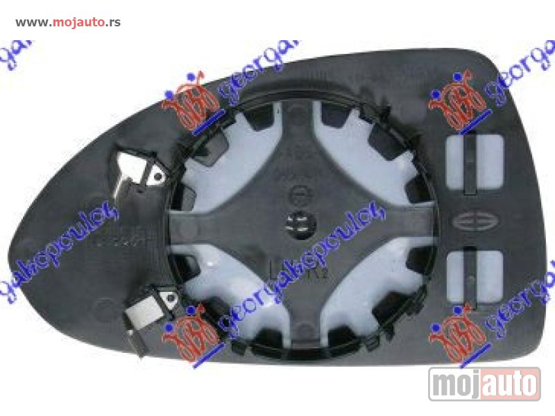 Glavna slika -  STAKLO RETROVIZORA (ASFERICNO) Levo Opel corsa d 06-15 -dostupno - MojAuto