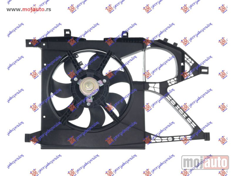 Glavna slika -  VENTILATOR HLADNJAKA KOMPLET (1.0cc BENZIN) (-AC) (28cm) Opel corsa c 00-06 -dostupno - MojAuto