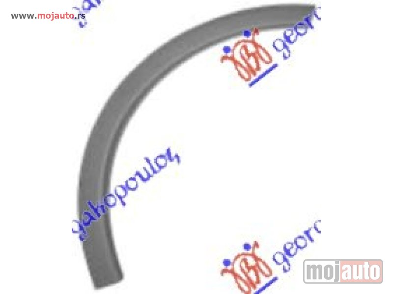 Glavna slika -  RUB PLASTICNI PREDNJEG BLATOBRANA (PLASTICNA SAJTNA) Desno Opel corsa c 00-06 -dostupno - MojAuto