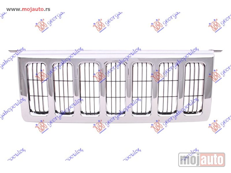Glavna slika -  PVC MASKA HROM Jeep commander 06-10 -dostupno - MojAuto