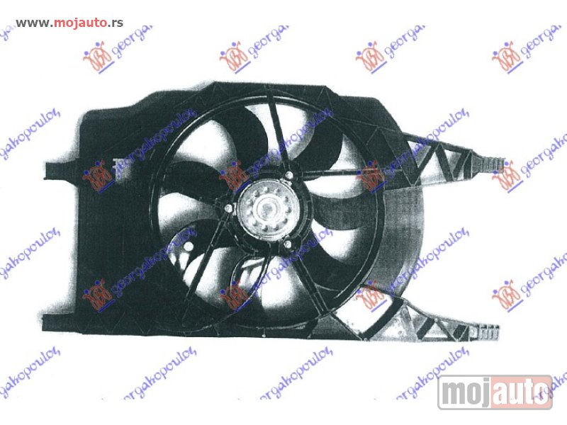 Glavna slika -  VENTILATOR KOMPLET (BENZIN/DIZEL) (+/-AC) Renault laguna 00-07 -dostupno - MojAuto