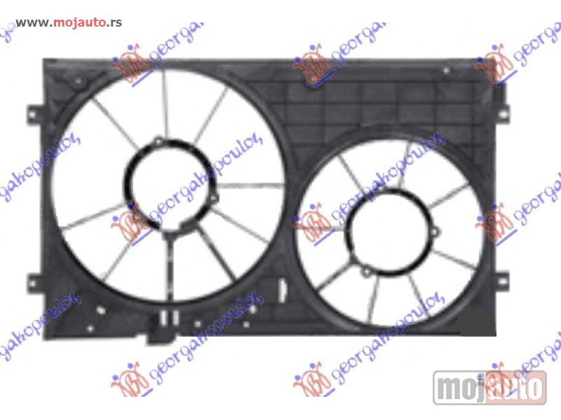 Glavna slika -  NOSAC DUPLOG VENTILATORA (BENZIN/DIZEL) Vw golf plus 04-09 -dostupno - MojAuto