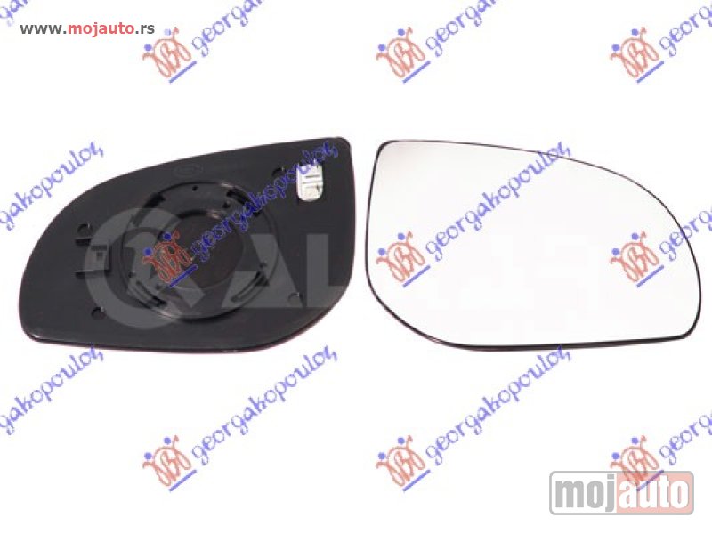 Glavna slika -  STAKLO RETROVIZORA SA GREJACEM Desno Hyundai i20 08-12 -dostupno - MojAuto