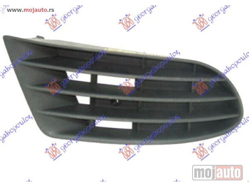 Glavna slika -  RESETKA PREDNJEG BRANIKA (BEZ MAGLENKE) Levo Vw golf plus 04-09 -dostupno - MojAuto