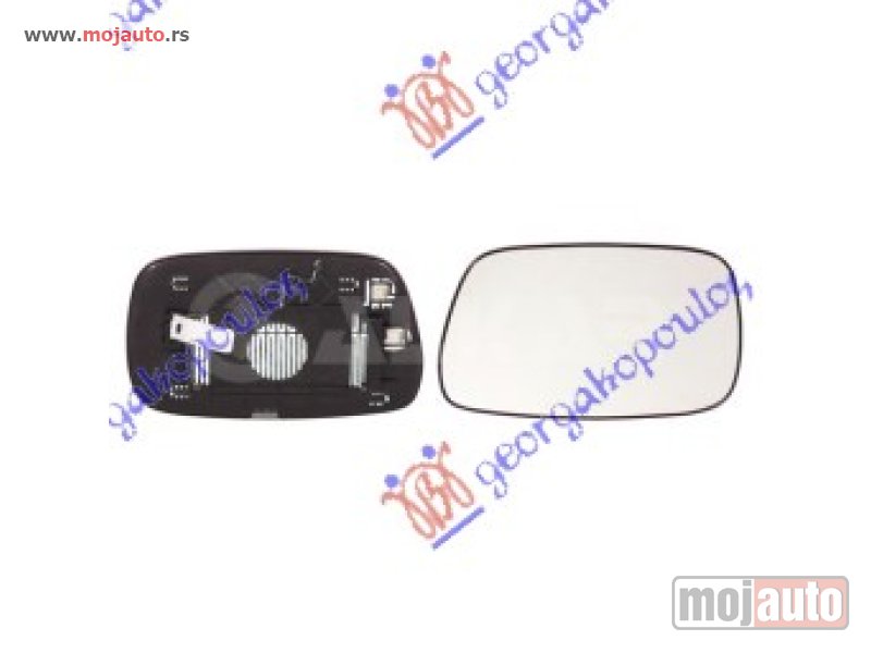 Glavna slika -  STAKLO RETROVIZORA SA GREJACEM -2004 Desno Toyota corolla (e 12) h/b-l/b 02-04 -nedostupno - MojAuto