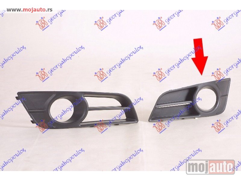 Glavna slika -  RESETKA PREDNJEG BRANIKA (SA MAGLENKOM) Levo Toyota corolla (e 12) h/b-l/b 04-06 -dostupno - MojAuto