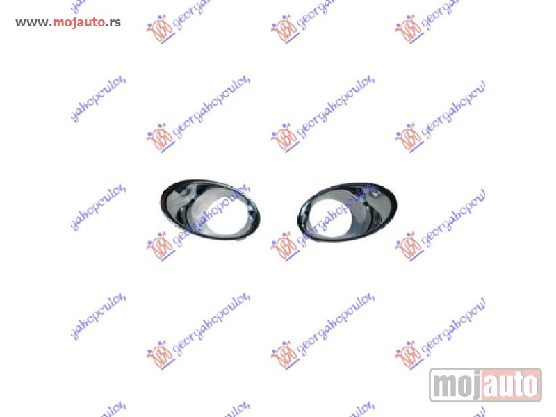 Glavna slika -  OKVIR MAGLENKE HROM 12- (SET) Renault megane coupe 08-14 -dostupno - MojAuto