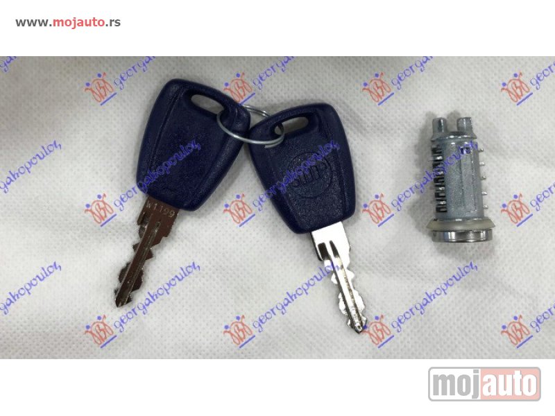 Glavna slika -  CILINDAR BRAVE (1 CILINDAR - 2 KLJUCA) (STARI TIP KLJUCA - PLAVI) (3 KOM) Fiat doblo 05-09 -dostupno - MojAuto