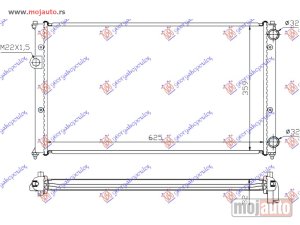 Glavna slika - HLADNJAK MOTORA 1.6/1.8/2.0 BENZIN / 1.9 TD DIZEL (MAN) (630x380x34) Vw caddy van 96-04 -dostupno - MojAuto