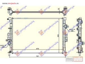 Glavna slika - HLADNJAK MOTORA ZA SVE MODELE BENZIN/DIZEL (MAN) (670x454x16) Land rover freelander 07-14 -dostupno - MojAuto
