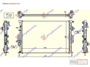 Glavna slika - HLADNJAK MOTORA ZA SVE MODELE BENZIN/DIZEL (AUTO) (670x449x26) Land rover freelander 07-14 -dostupno - MojAuto