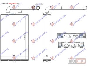 NOVI: delovi  GREJAC KABINE (245x156x32) Chevrolet captiva 07-12 -dostupno