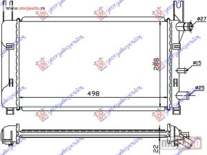 NOVI: delovi  HLADNJAK MOTORA 1.0 /1.1/1.3 (50x30) Ford fiesta iii 90-95 -dostupno