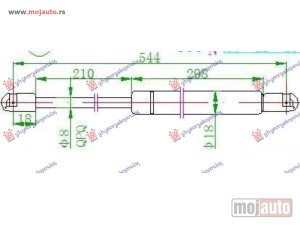 NOVI: delovi  AMORTIZER GEPEK VRATA (495N) Ford escort 93-95 -dostupno