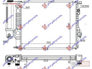 NOVI: delovi  HLADNJAK MOTORA (MAN/AUTO) (+AC) (52x44) Bmw series 5 (e39) 96-02 -dostupno