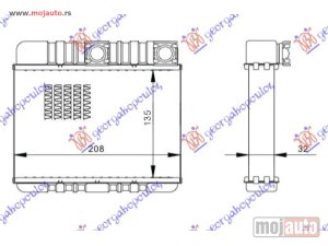 NOVI: delovi  GREJAC KABINE (235x208) Bmw series 3 (e46) sdn 99-02 -dostupno