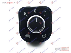 NOVI: delovi  PREKIDAC ZA RETROVIZOR HROM/CRNI ELEKTRO-SKLOPIV (6 PIN) Vw golf vi 08-13 -dostupno