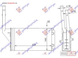 NOVI: delovi  GREJAC KABINE (234x140) Citroen ax 91-95 -dostupno