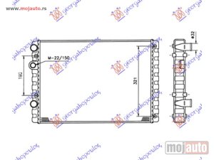 Glavna slika - HLADNJAK MOTORA 1.4 FSI BENZIN - 1.7/1.9 DIZEL (51x38) Vw polo 94-99 -dostupno - MojAuto