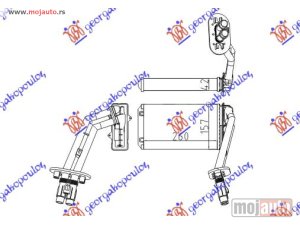 NOVI: delovi  GREJAC KABINE (260x157x42) (TIP VALEO) Renault laguna 94-98 -dostupno
