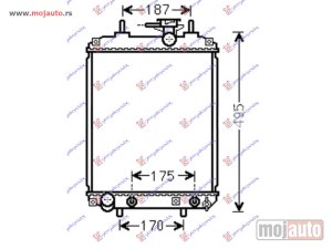 NOVI: delovi  HLADNJAK MOTORA 1.0/1.3/1.5 BENZIN (MAN/AUTO) (400x310) Daihatsu sirion 05- -dostupno