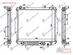 NOVI: delovi  HLADNJAK MOTORA 2.7 CRD DIZEL (AUTO) (500x588x48) Jeep grand cherokee 99-05 -dostupno