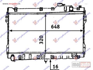 NOVI: delovi  HLADNJAK MOTORA 1.6/1.8i 16V (32.5x64.8) Mazda miata mx5 90-99 -dostupno