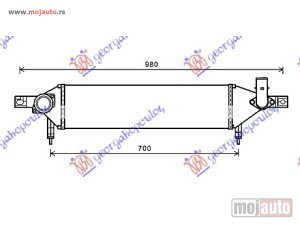 NOVI: delovi  HLADNJAK INTERKULERA 1.6 DCi (610x160x64) R9M Nissan qashqai 07-10 -dostupno