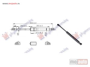 NOVI: delovi  AMORTIZER GEPEK VRATA (QASHQAI+2) (502L-375N) Nissan qashqai 07-10 -dostupno