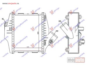 NOVI: delovi  HLADNJAK INTERKULERA 0.8 Cdi DIZEL (171x233x50) Smart fortwo 07-12 -dostupno
