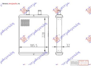 Glavna slika - GREJAC KABINE (200x185) (TIP DENSO) Iveco daily 07-11 -dostupno - MojAuto