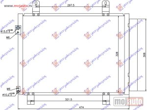 NOVI: delovi  HLADNJAK KLIME 1.3 CDTi DIZEL (420x330x16) Suzuki splash 07-12 -dostupno