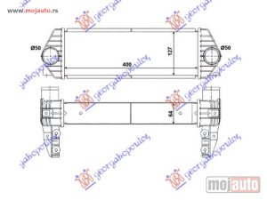 NOVI: delovi  HLADNJAK INTERKULERA 1.8 Di-TDCi DIZEL (400x130x65) 07- Ford transit connect 03-10 -dostupno