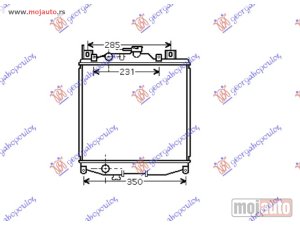 Glavna slika - HLADNJAK MOTORA 1.0i 16V (35x36) (KOYO) Suzuki swift gti 93-96 -dostupno - MojAuto